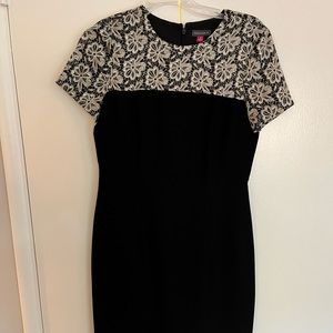 Vince Camuto black sheath dress, size 4